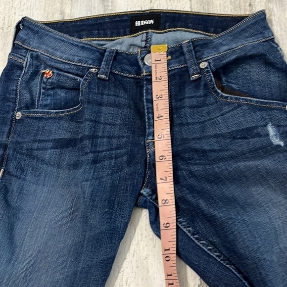 Hudson Bacara Crop Straight Cuffed Jeans Size 24 - Picture 11 of 12